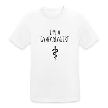 Gynecologist Gynécologue Gynäkologe Médecine - Men's Breathable T-Shirt - white - Front - AI Model Male 185 dark (185cm)