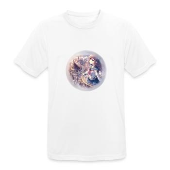 Eine andere Welt - Männer T-Shirt atmungsaktiv - Weiß - Vorne - AI Model Male 185 dark (185cm)