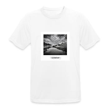 Wolfsburg Pavillon - Männer T-Shirt atmungsaktiv - Weiß - Vorne - AI Model Male 185 dark (185cm)