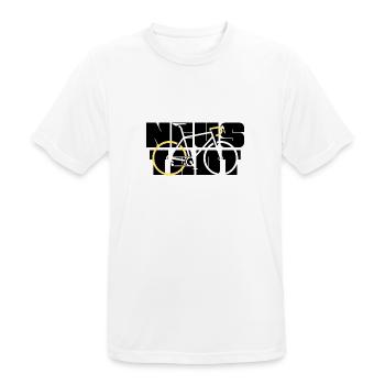 Neustadt Schriftzug mit Rennrad - Männer T-Shirt atmungsaktiv - Weiß - Vorne - AI Model Male 185 dark (185cm)