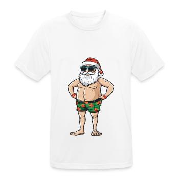 Santa Claus Holiday Santa - Men's Breathable T-Shirt - white - Front - AI Model Male 185 dark (185cm)