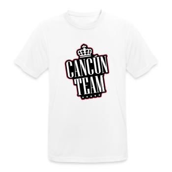 Cancun Team - Men's Breathable T-Shirt - white - Front - AI Model Male 185 dark (185cm)