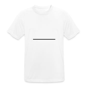 Line normal - Men's Breathable T-Shirt - white - Front - AI Model Male 185 dark (185cm)