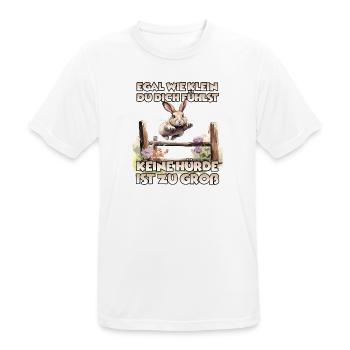 Kaninhop Wonder: Erlebe die Magie des Kaninhop - Männer T-Shirt atmungsaktiv - Weiß - Vorne - AI Model Male 185 dark (185cm)