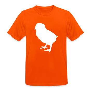 chick - Men's Breathable T-Shirt - neon orange - Front - AI Model Male 185 dark (185cm)