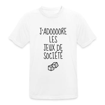 Brettspiel / Spieler / Spiel / Puzzle - Männer T-Shirt atmungsaktiv - Weiß - Vorne - AI Model Male 185 dark (185cm)