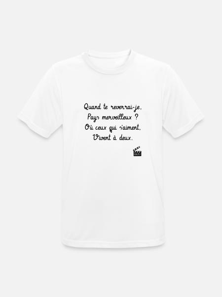 Quand te reverrai-je ? Les bronzés font du ski ! - T-shirt respirant Homme - blanc