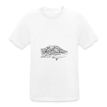 mount mckinley, Denali, Alaska, Berg, Gletscher - Männer T-Shirt atmungsaktiv - Weiß - Vorne - AI Model Male 185 dark (185cm)