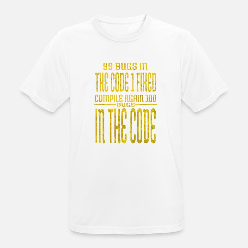 frontend developer computer programming present - Männer T-Shirt atmungsaktiv - Weiß