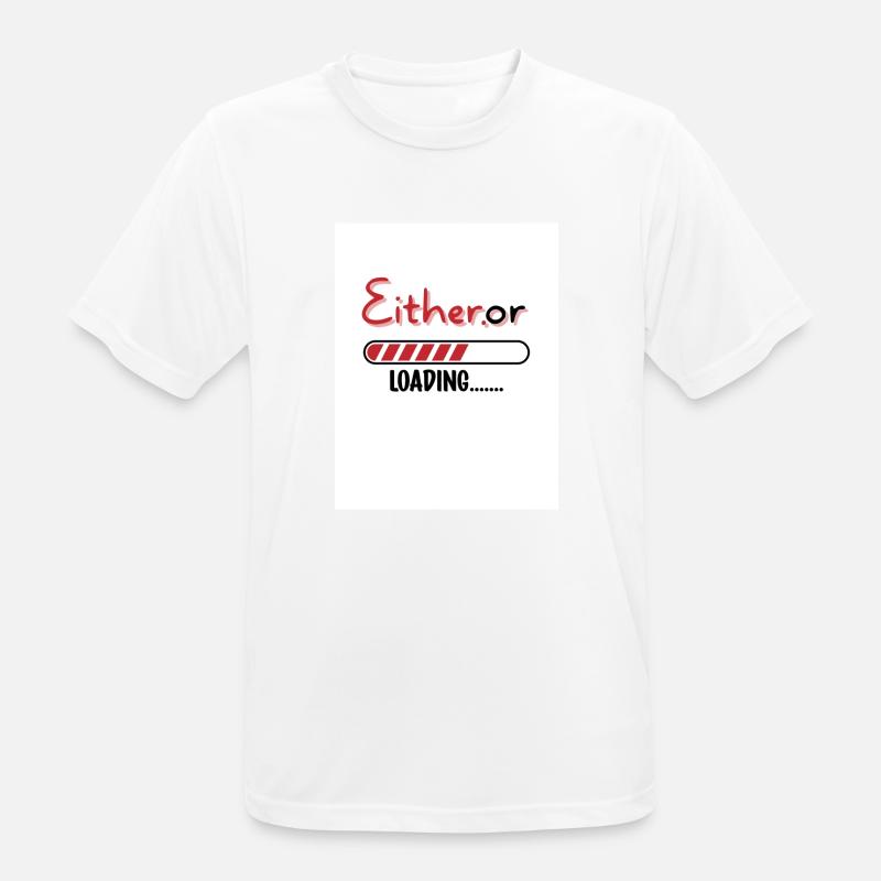 Entweder oder. Entweder oder. - Männer T-Shirt atmungsaktiv - Weiß