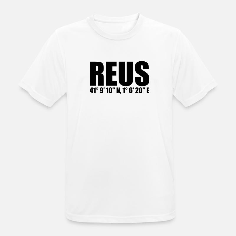 Reus Coordinates - Men's Breathable T-Shirt - white