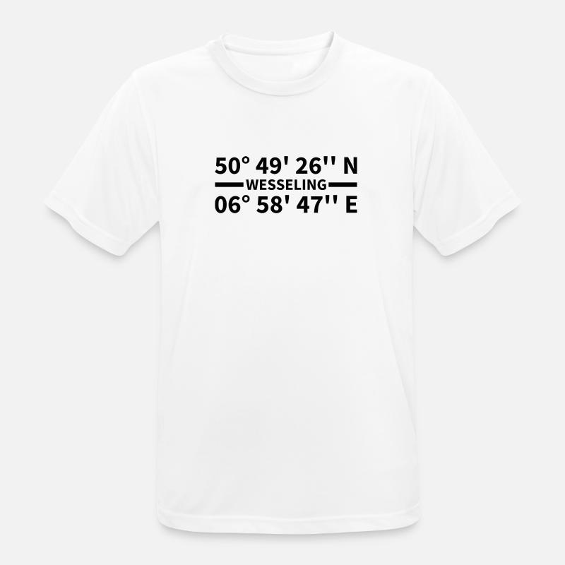 Wesseling coordinates - Men's Breathable T-Shirt - white