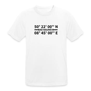 Bad Nauheim coordinates - Men's Breathable T-Shirt - white - Front - AI Model Male 185 dark (185cm)