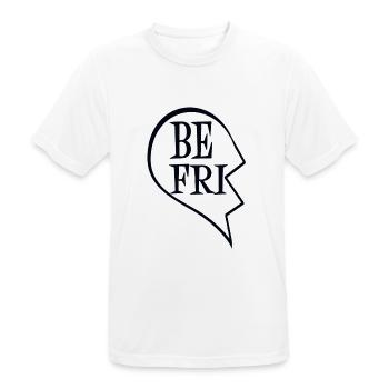 Amitié - T-shirt respirant Homme - blanc - Devant - AI Model Male 185 dark (185cm)