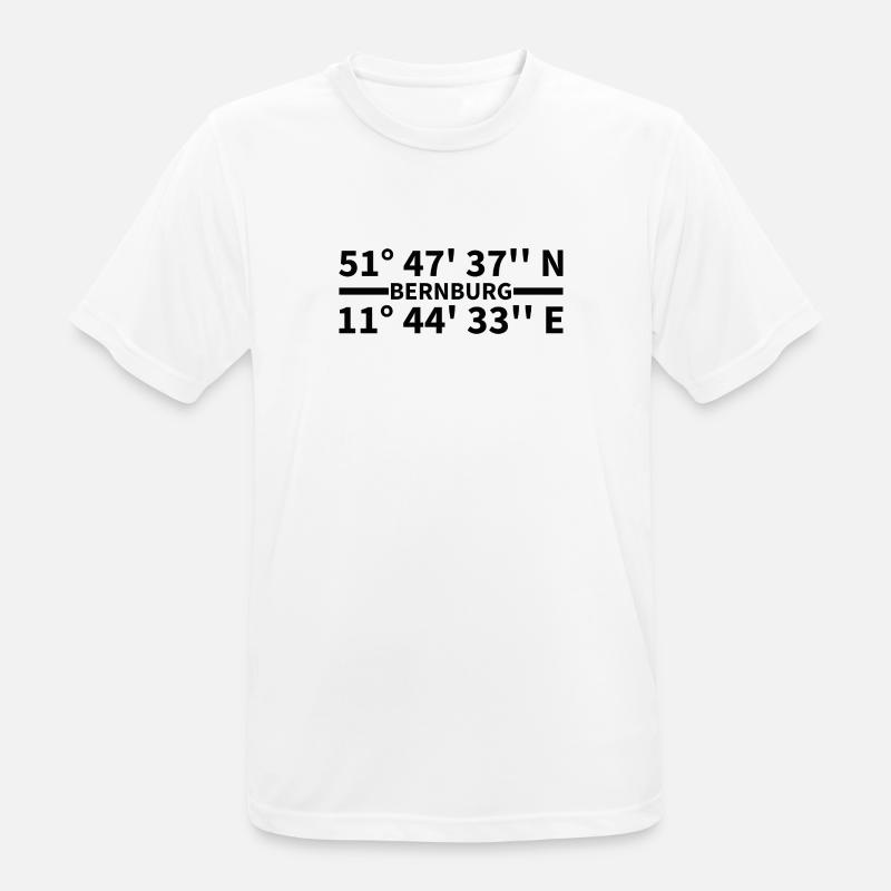 Bernburg coordinates - Men's Breathable T-Shirt - white