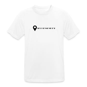 Bad Salzuflen coordinates - Men's Breathable T-Shirt - white - Front - AI Model Male 185 dark (185cm)