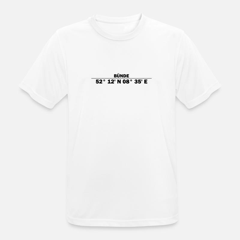 Frets coordinates - Men's Breathable T-Shirt - white