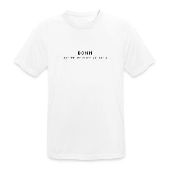 Coordonnées Bonn - T-shirt respirant Homme - blanc - Devant - AI Model Male 185 dark (185cm)