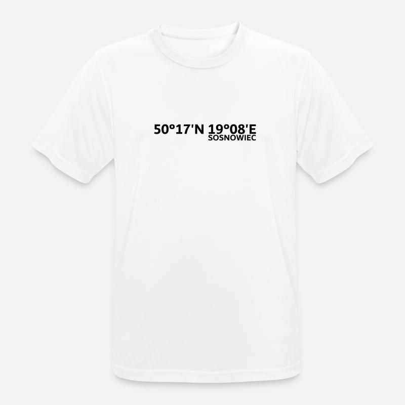 Sosnowiec coordinates - Men's Breathable T-Shirt - white