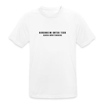 Kirchheim unter Teck, Bade-Wurtemberg - T-shirt respirant Homme - blanc - Devant - AI Model Male 185 dark (185cm)