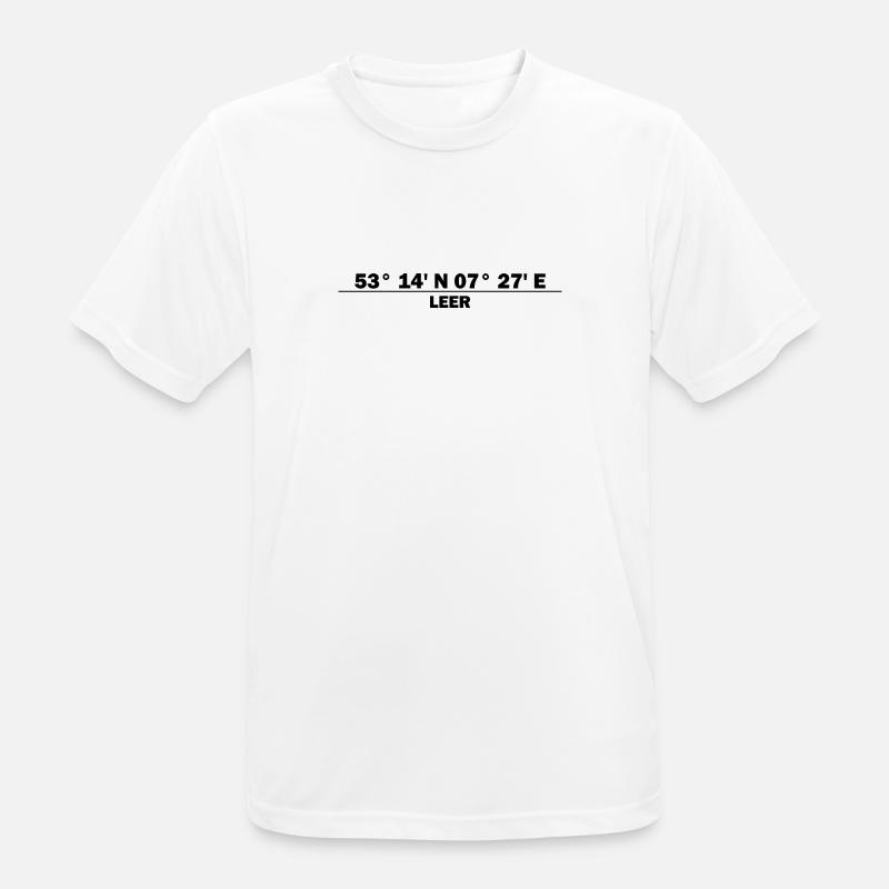 Empty coordinates - Men's Breathable T-Shirt - white