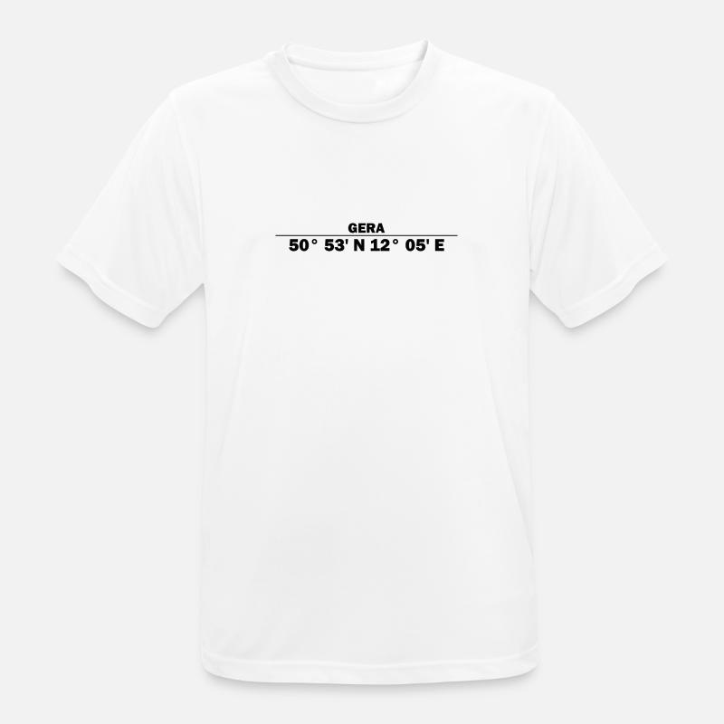 Gera coordinates - Men's Breathable T-Shirt - white