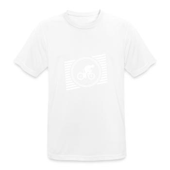 racer - Men's Breathable T-Shirt - white - Front - AI Model Male 185 dark (185cm)