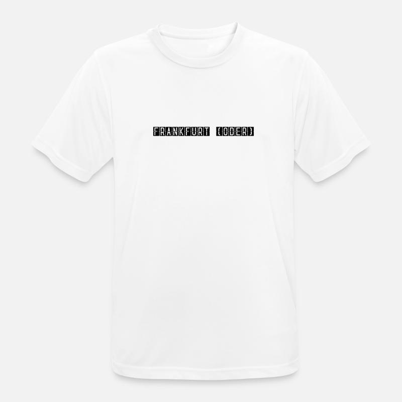 Frankfurt (Oder) Flughafentafel - Männer T-Shirt atmungsaktiv - Weiß