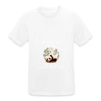 So müde wie Heute war ich seit Gestern nicht mehr - Männer T-Shirt atmungsaktiv - Weiß - Vorne - AI Model Male 185 dark (185cm)