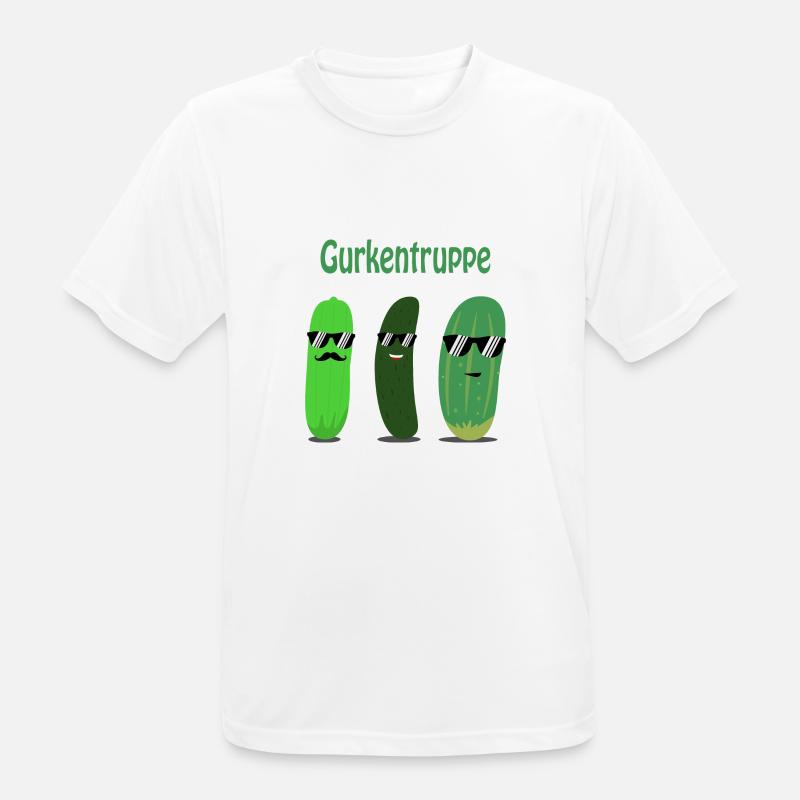 Concombre - concombre - soupe de concombre - T-shirt respirant Homme - blanc