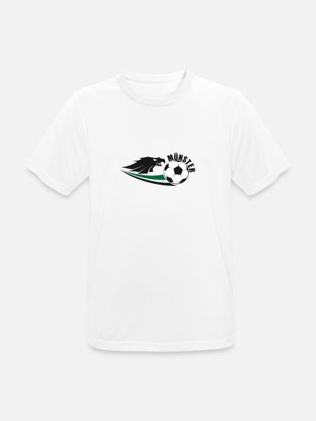 Münster Fußball - Männer T-Shirt atmungsaktiv - Weiß