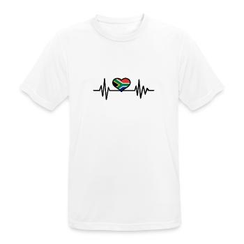 Südafrika - Männer T-Shirt atmungsaktiv - Weiß - Vorne - AI Model Male 185 dark (185cm)
