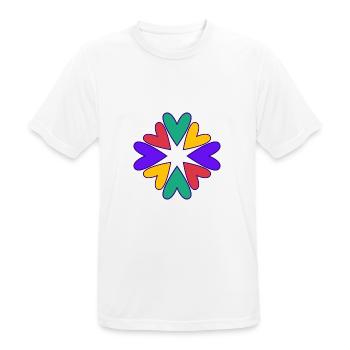 MAMA. MUTTERTAG. SCHÖNEN MUTTERTAG. ICH LIEBE DICH - Männer T-Shirt atmungsaktiv - Weiß - Vorne - AI Model Male 185 dark (185cm)