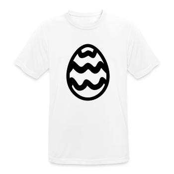 Oeuf - T-shirt respirant Homme - blanc - Devant - AI Model Male 185 dark (185cm)