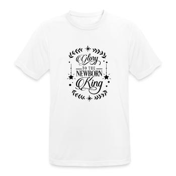 cadeau du Père Noël Père Noël truand - T-shirt respirant Homme - blanc - Devant - AI Model Male 185 dark (185cm)