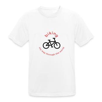 Cyclisme - T-shirt respirant Homme - blanc - Devant - AI Model Male 185 dark (185cm)