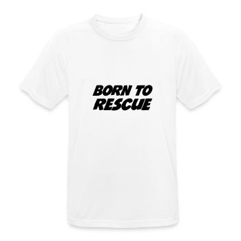 Erste Hilfe / Retter / Retterin / Arzt - Männer T-Shirt atmungsaktiv - Weiß - Vorne - AI Model Male 185 dark (185cm)