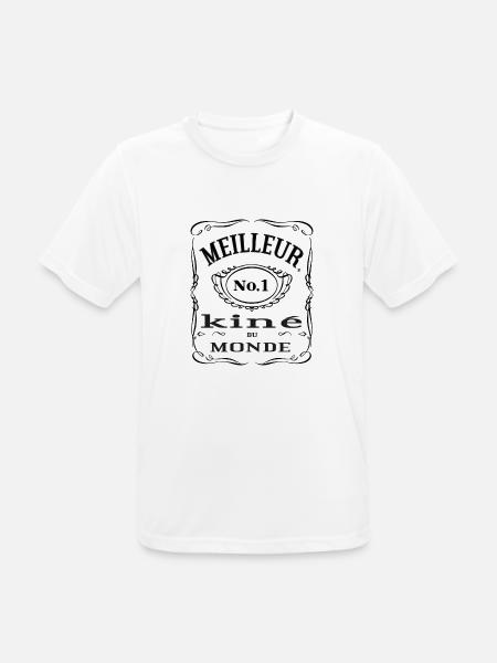 Meilleur kiné du monde - Men's Breathable T-Shirt - white