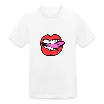nipple piercing - Men's Breathable T-Shirt - white - Front - AI Model Male 185 dark (185cm)