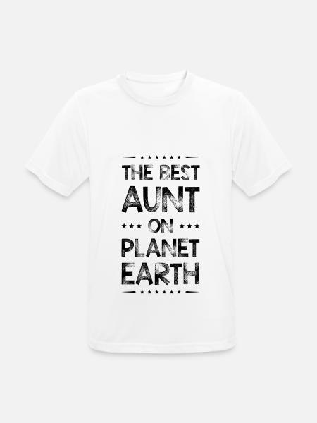 Best Aunt Saying - Men's Breathable T-Shirt - white