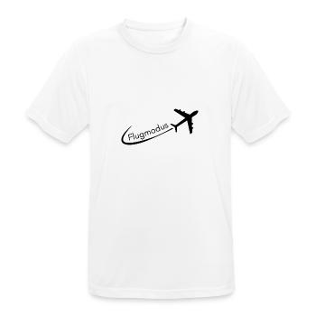 Flugmodus - Männer T-Shirt atmungsaktiv - Weiß - Vorne - AI Model Male 185 dark (185cm)