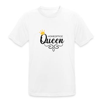 Reine du bureau à domicile - T-shirt respirant Homme - blanc - Devant - AI Model Male 185 dark (185cm)