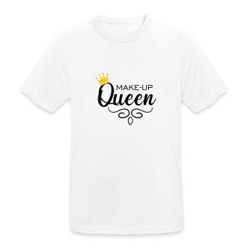 Make-up Queen - Männer T-Shirt atmungsaktiv - Weiß - Vorne - AI Model Male 185 dark (185cm)