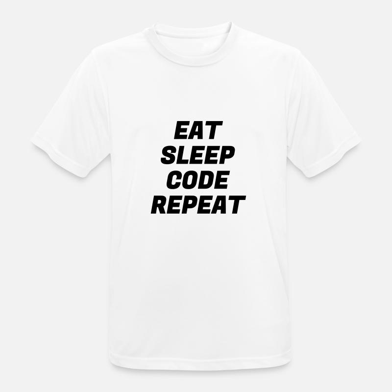 Entwickler / Informatiker / Programmierer / - Männer T-Shirt atmungsaktiv - Weiß
