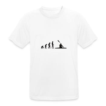 Canoe Evolution black - Men's Breathable T-Shirt - white - Front - AI Model Male 185 dark (185cm)