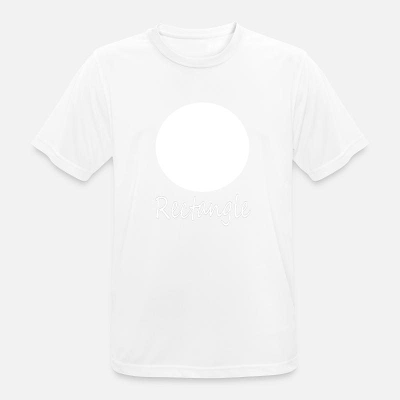 Wrong Rectangle Shape - Men's Breathable T-Shirt - white