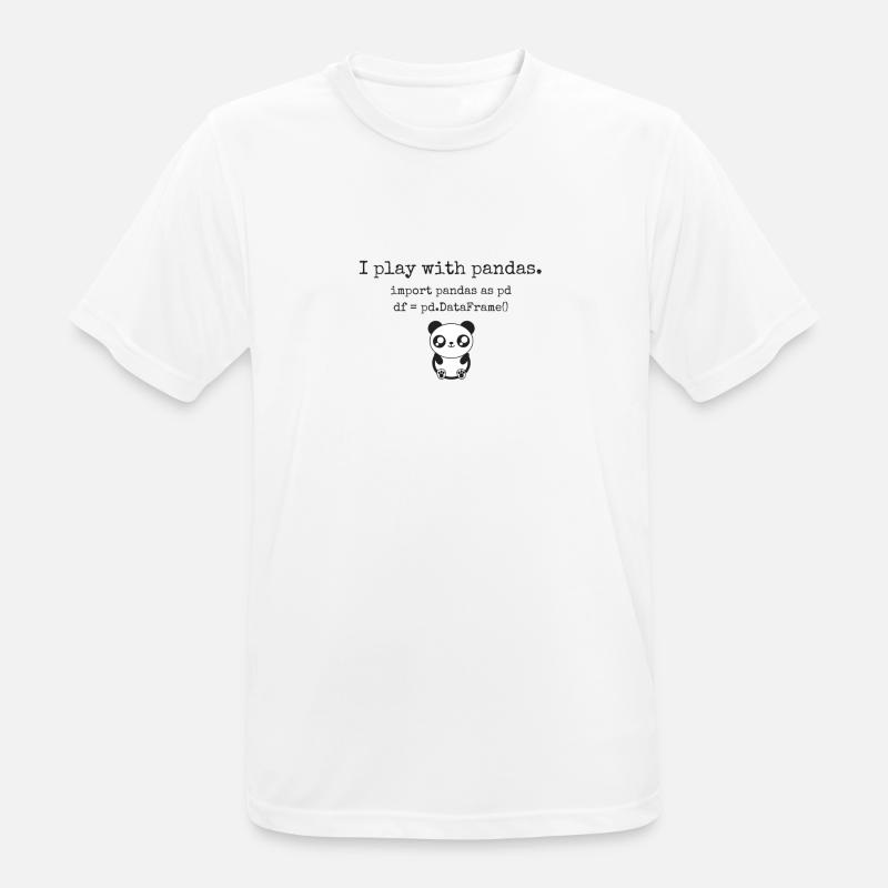 Für Data Scientists und Python-Programmierer - Männer T-Shirt atmungsaktiv - Weiß