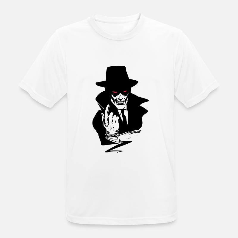 Dämon - Männer T-Shirt atmungsaktiv - Weiß