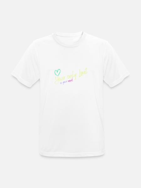 Motivation - without limits / no limits - Men's Breathable T-Shirt - white