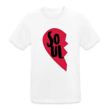Soul Mate Couple Shirt - Männer T-Shirt atmungsaktiv - Weiß - Vorne - AI Model Male 185 dark (185cm)